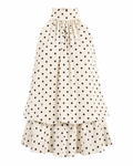 Polka Dot Halter Neck Mini Dress