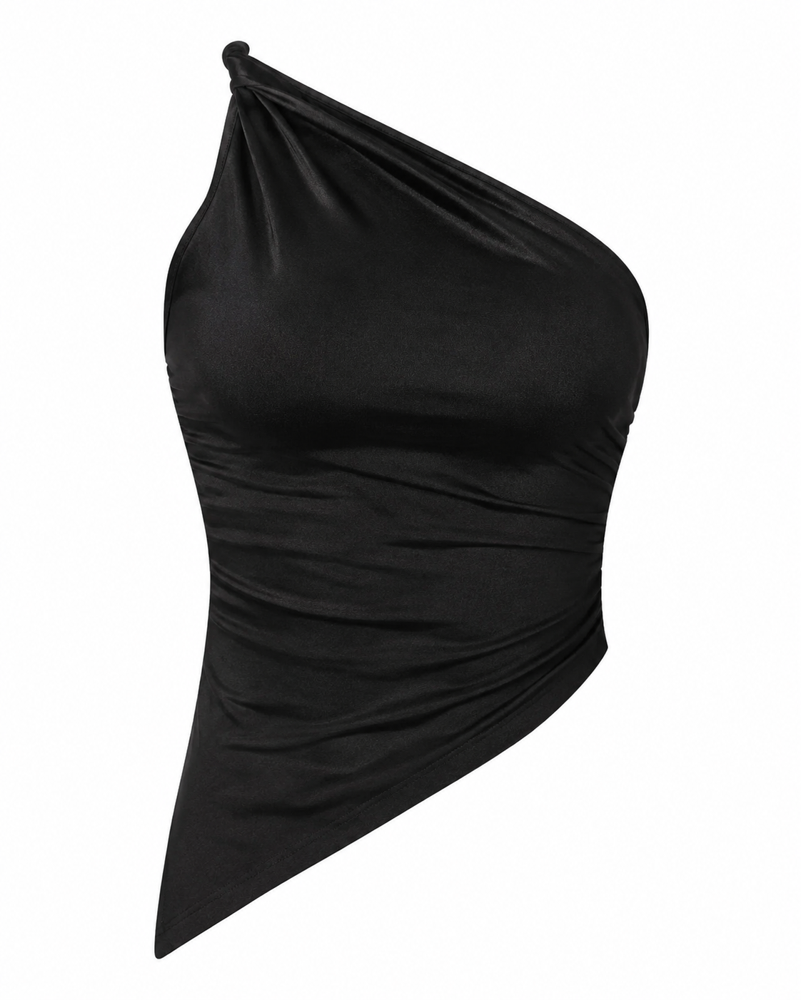 Asymmetrical One-Shoulder Slim Fit Cami