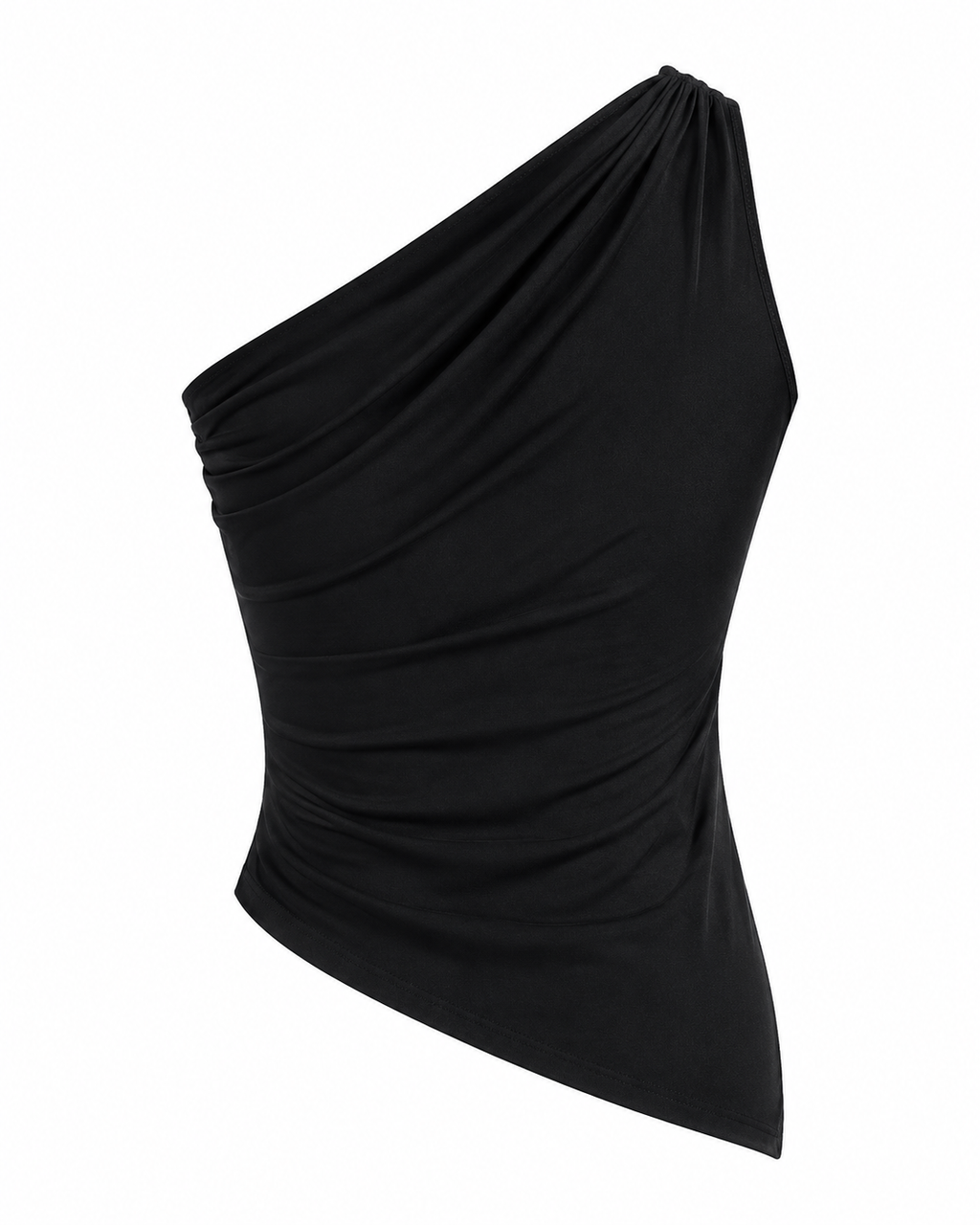 Asymmetrical One-Shoulder Slim Fit Cami