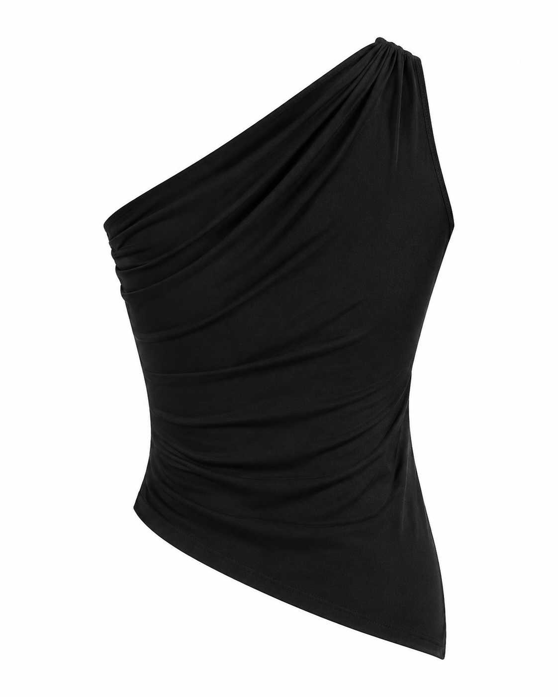 Asymmetrical One-Shoulder Slim Fit Cami