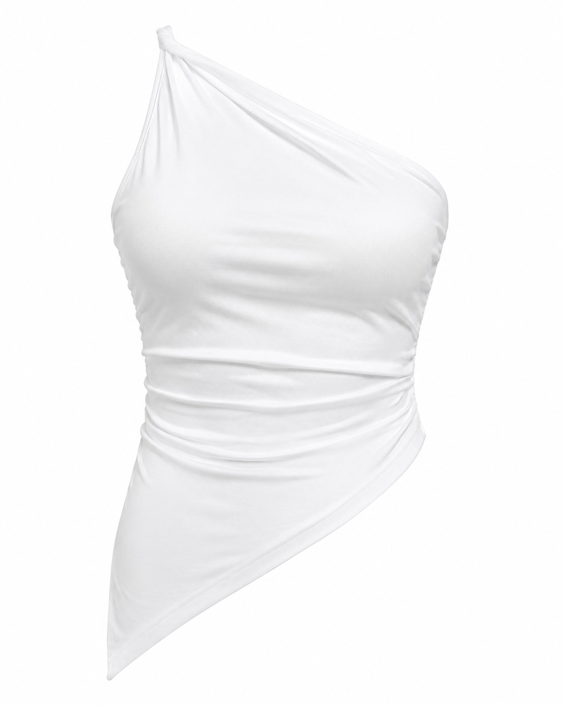 Asymmetrical One-Shoulder Slim Fit Cami