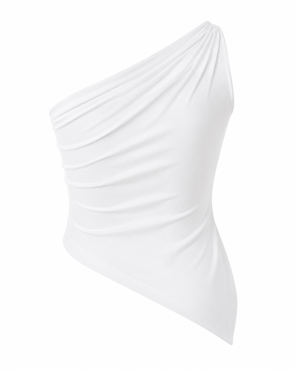 Asymmetrical One-Shoulder Slim Fit Cami