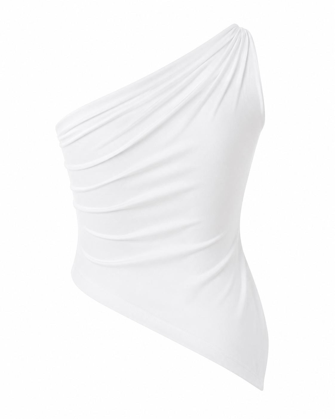 Asymmetrical One-Shoulder Slim Fit Cami