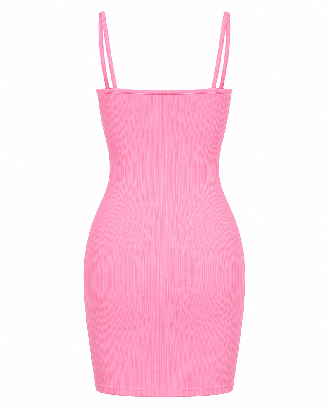 Ribbed Knit Tie-Front Bodycon Mini Dress