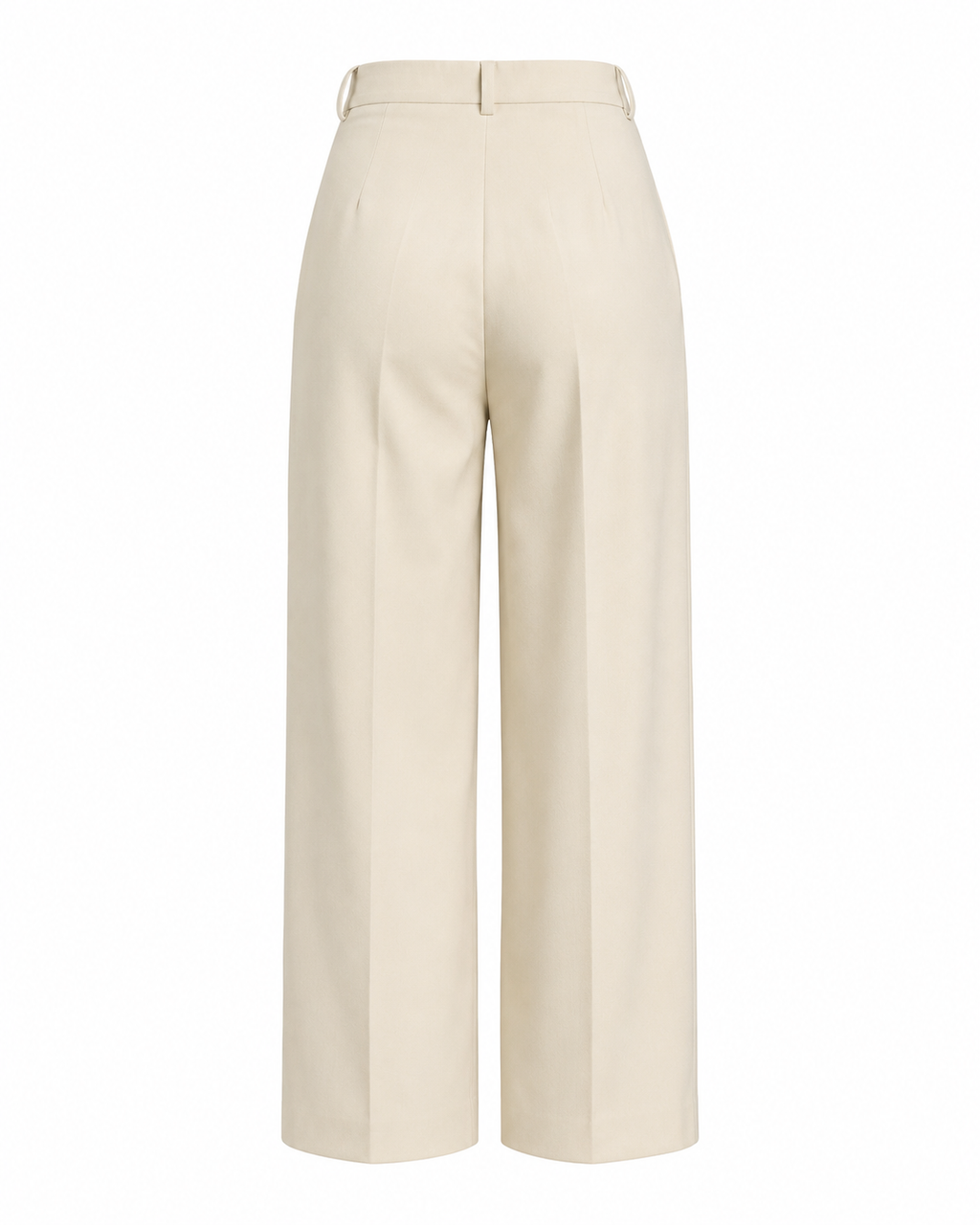 High-Waisted Wide-Leg Pleated Pants