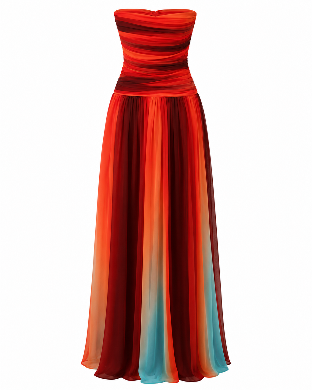 Strapless Cutout Maxi Dress
