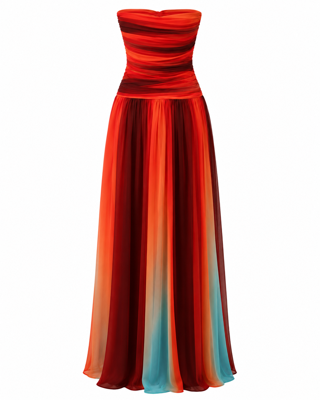 Strapless Cutout Maxi Dress