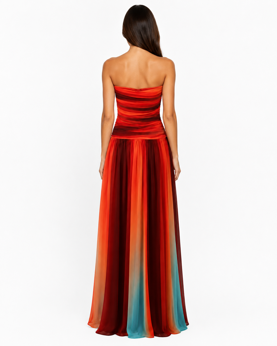 Strapless Cutout Maxi Dress