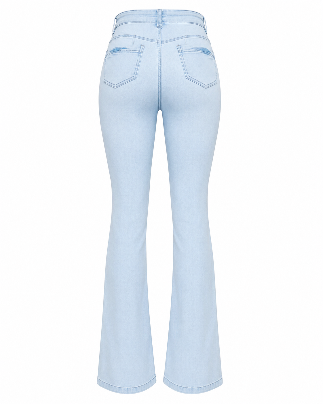 Full Size Wash High-Waisted Flare Jeans Plus Size