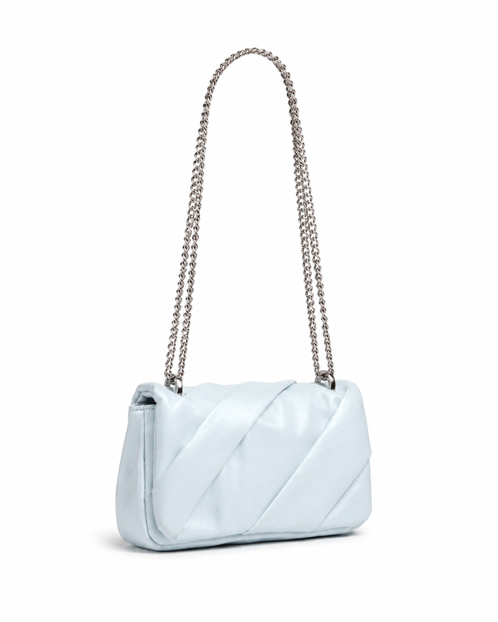 Ruched Flap Crossbody Bag