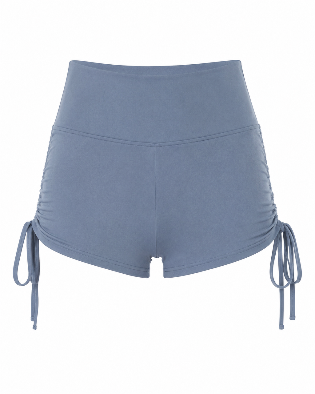 Drawstring Wide Waistband Side Tie Sports Shorts