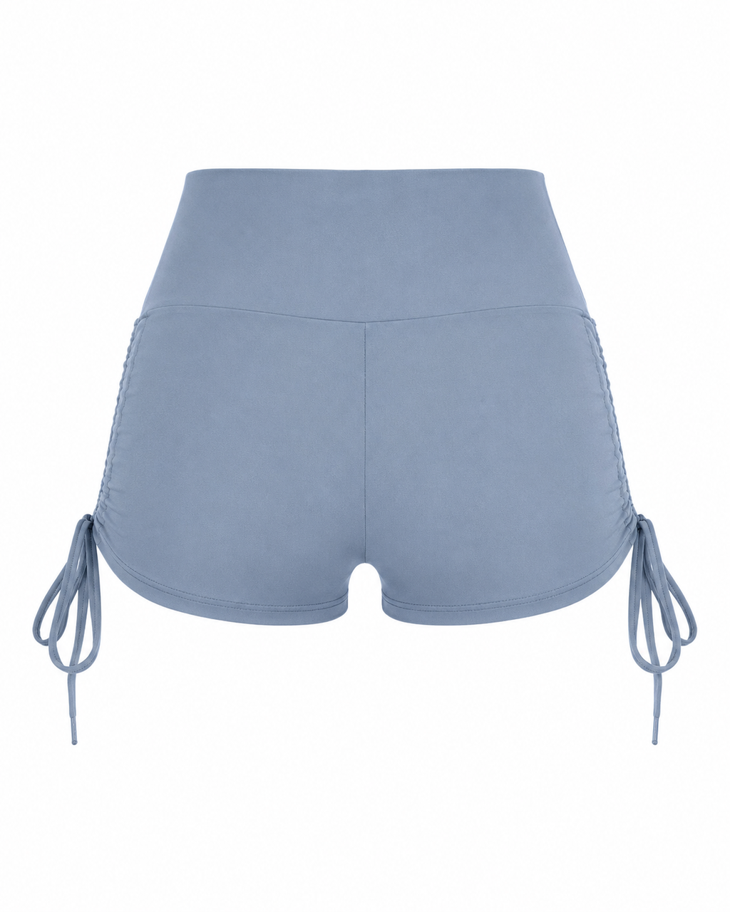 Drawstring Wide Waistband Side Tie Sports Shorts