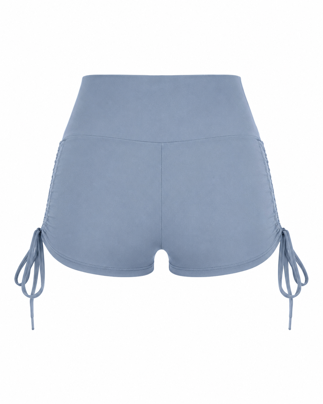 Drawstring Wide Waistband Side Tie Sports Shorts
