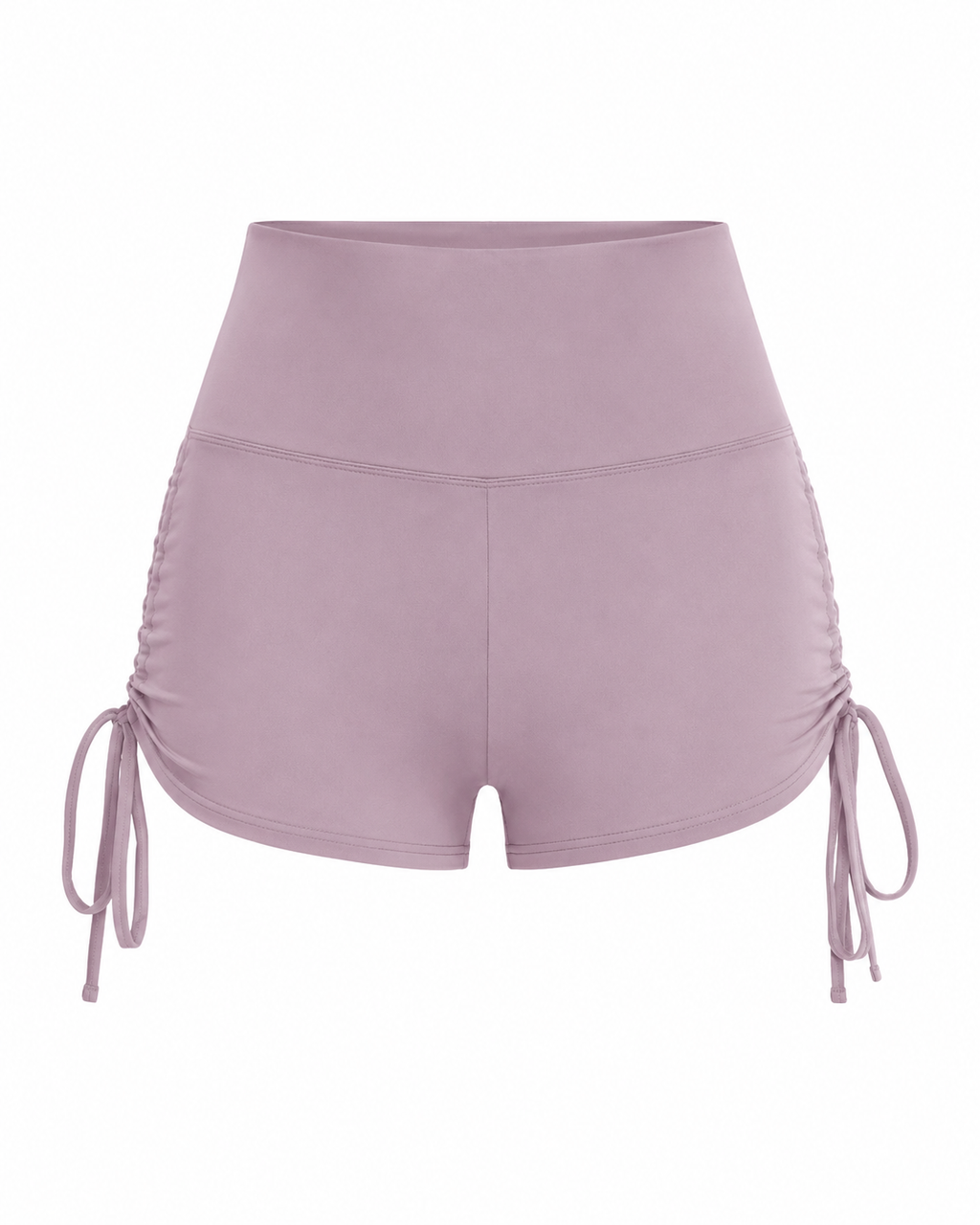 Drawstring Wide Waistband Side Tie Sports Shorts