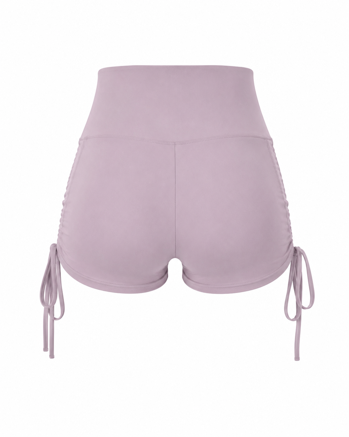 Drawstring Wide Waistband Side Tie Sports Shorts