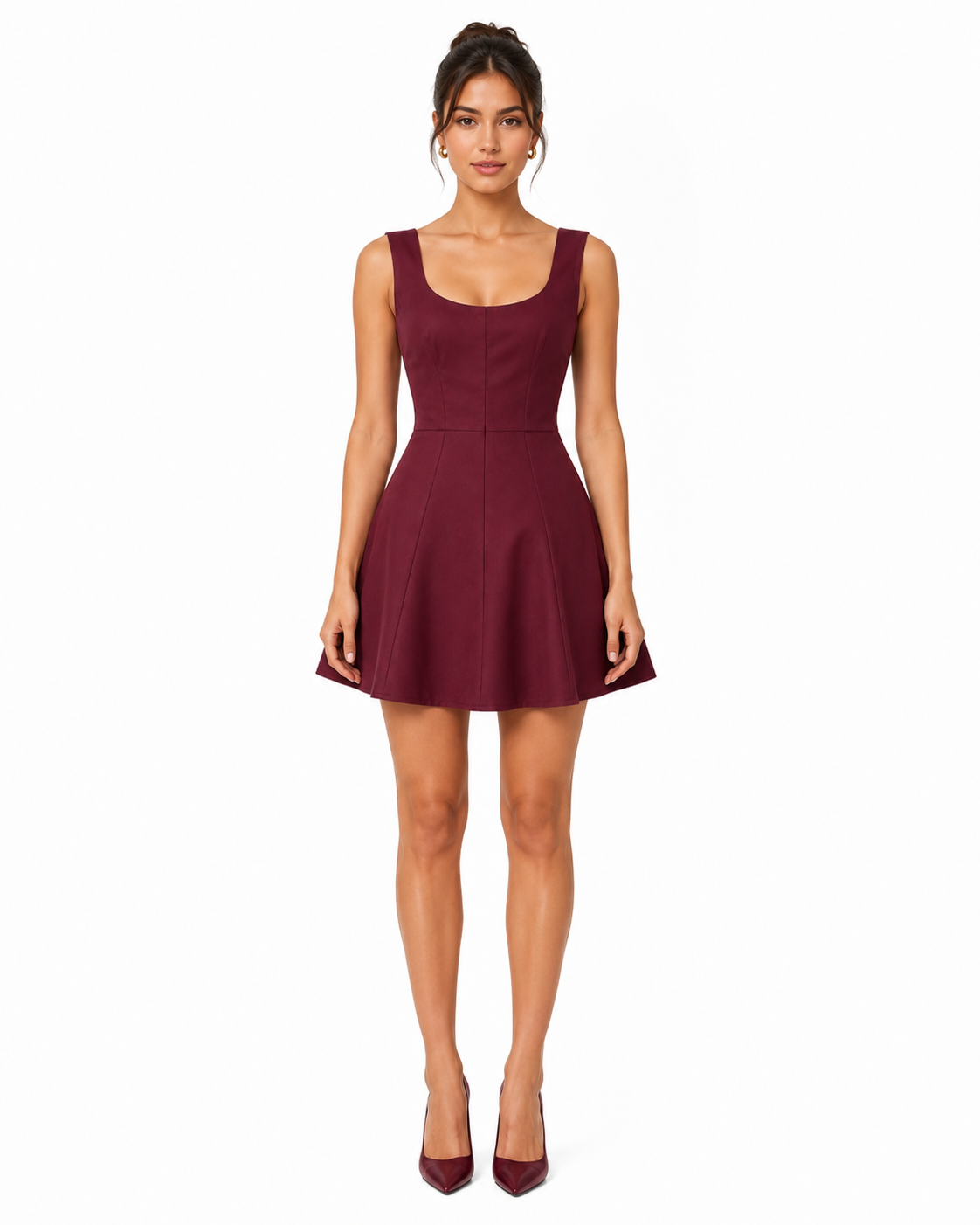 Sleeveless A-Line Mini Dress