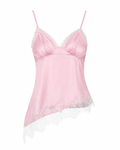 Lace Trimmed Satin Cami