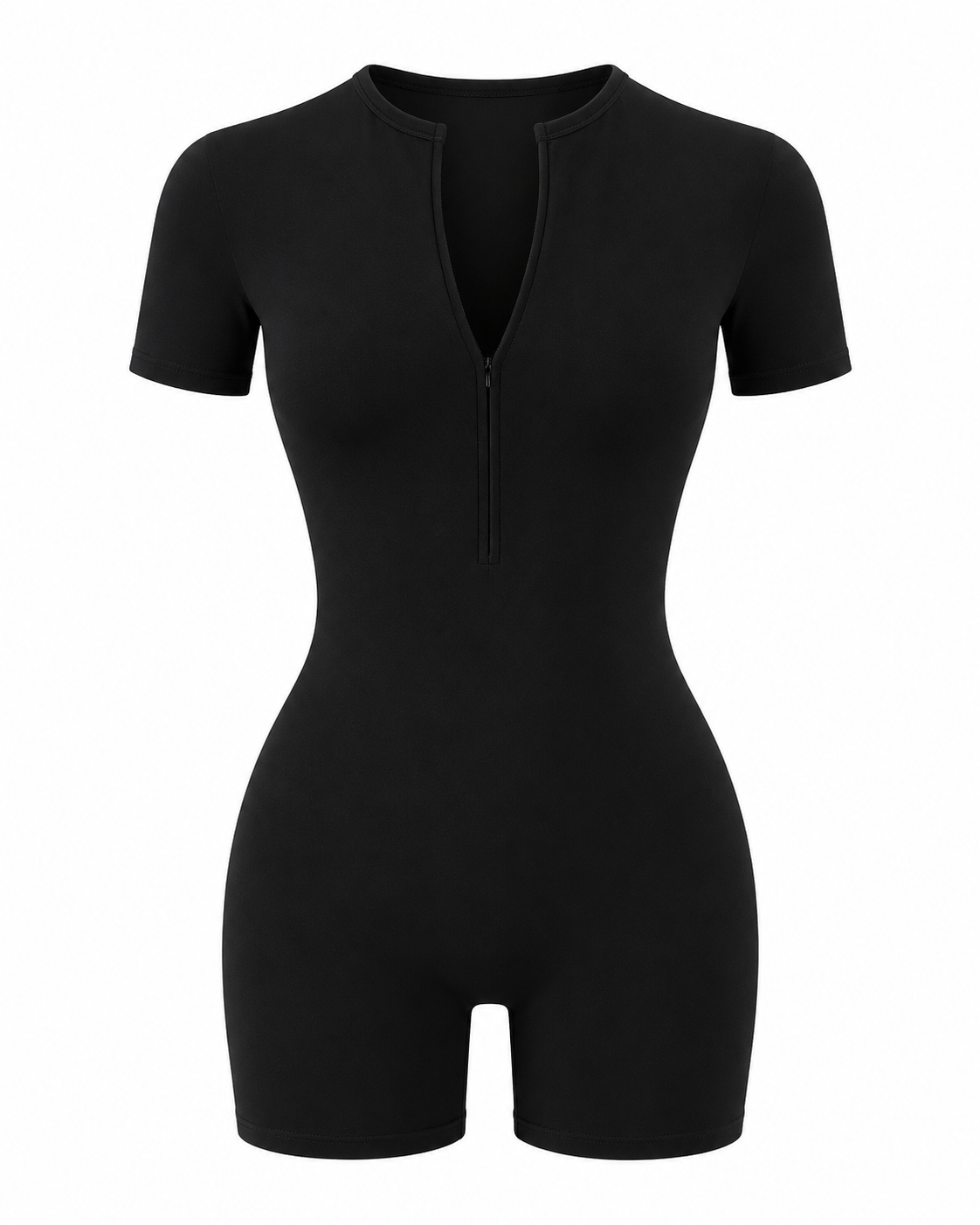 Cutout Back Short Sleeve Romper