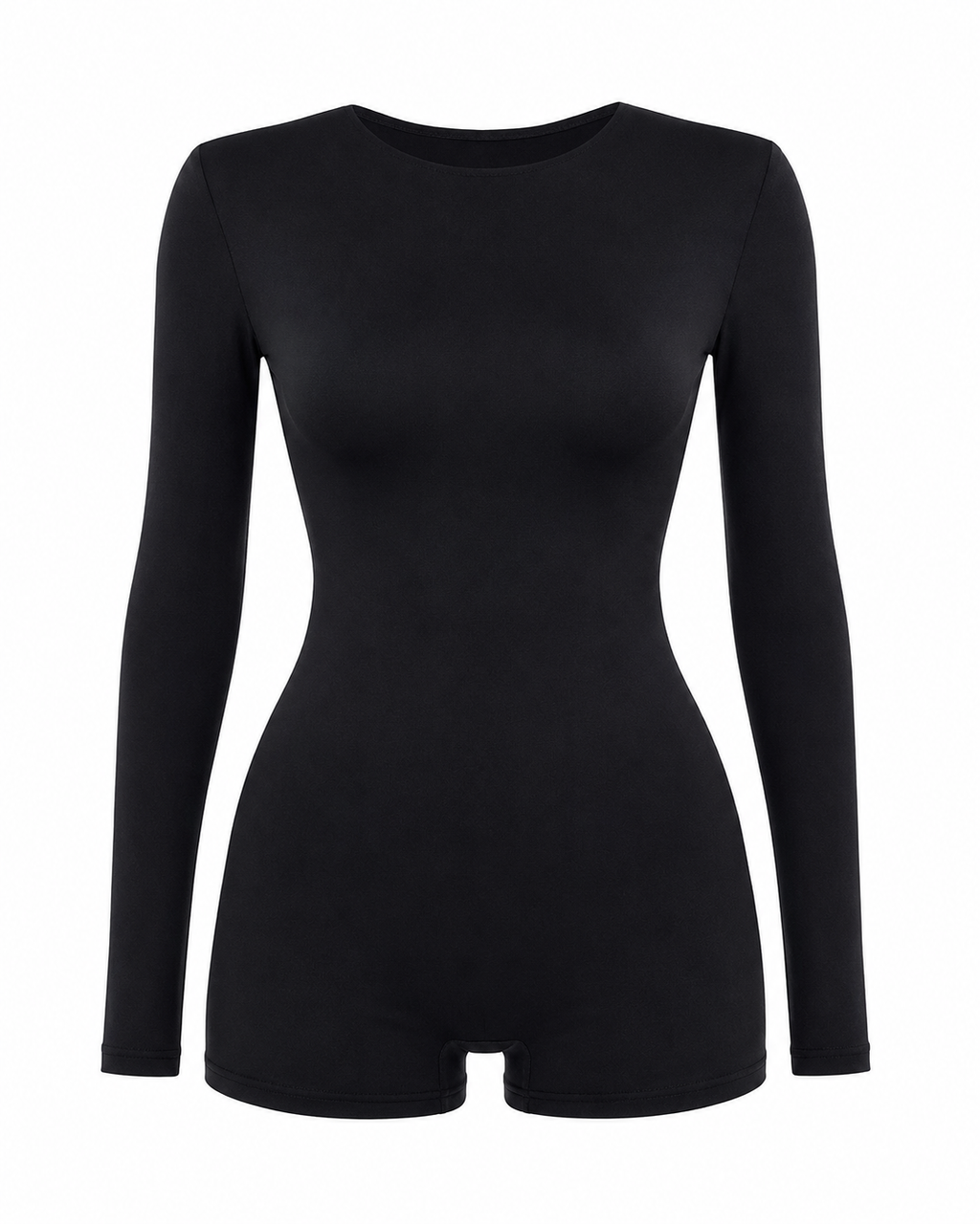 Long Sleeve Ruched Active Romper