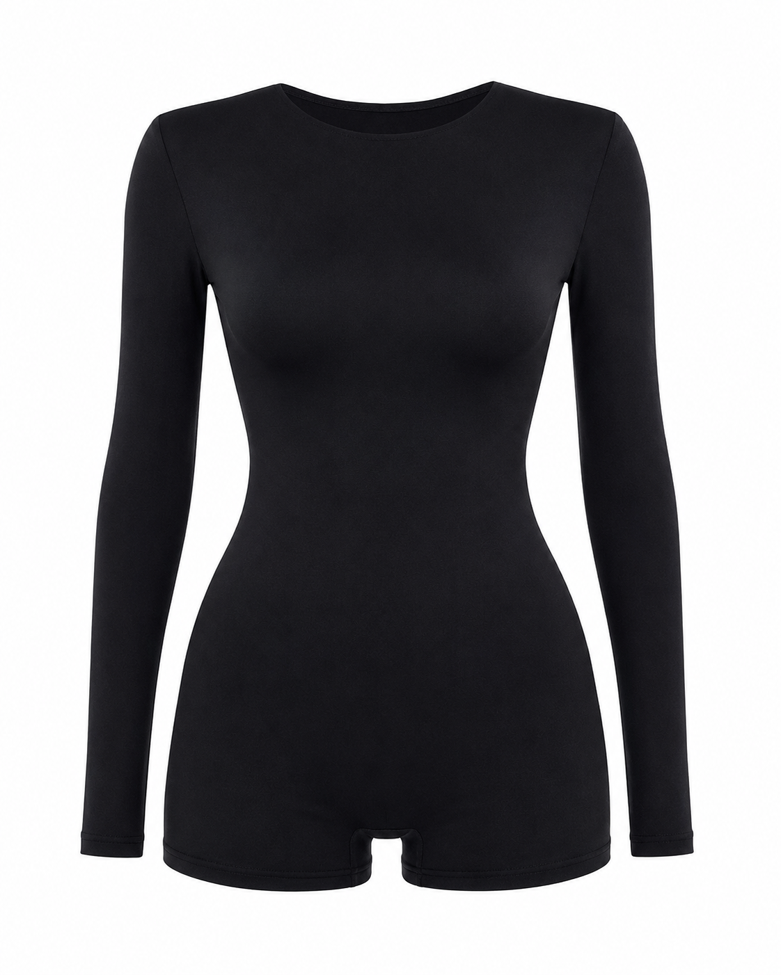 Long Sleeve Ruched Active Romper