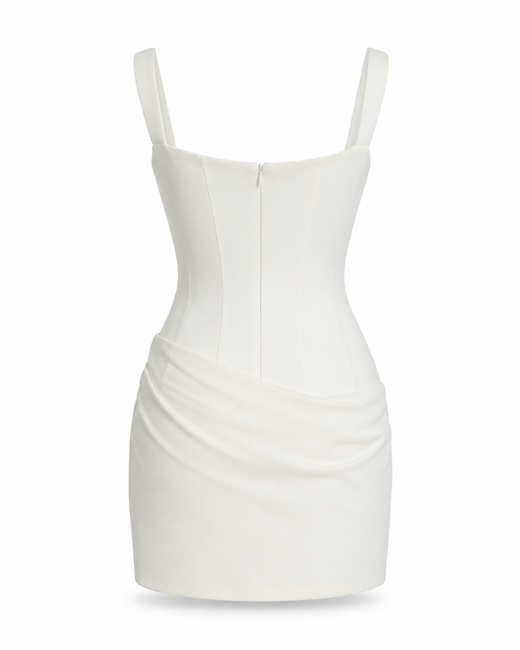 Ruched Sleeveless Mini Dress