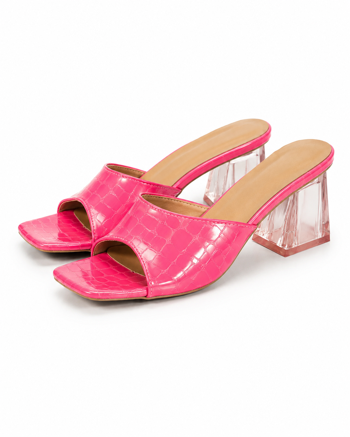 Open Toe Block Heels Sandals