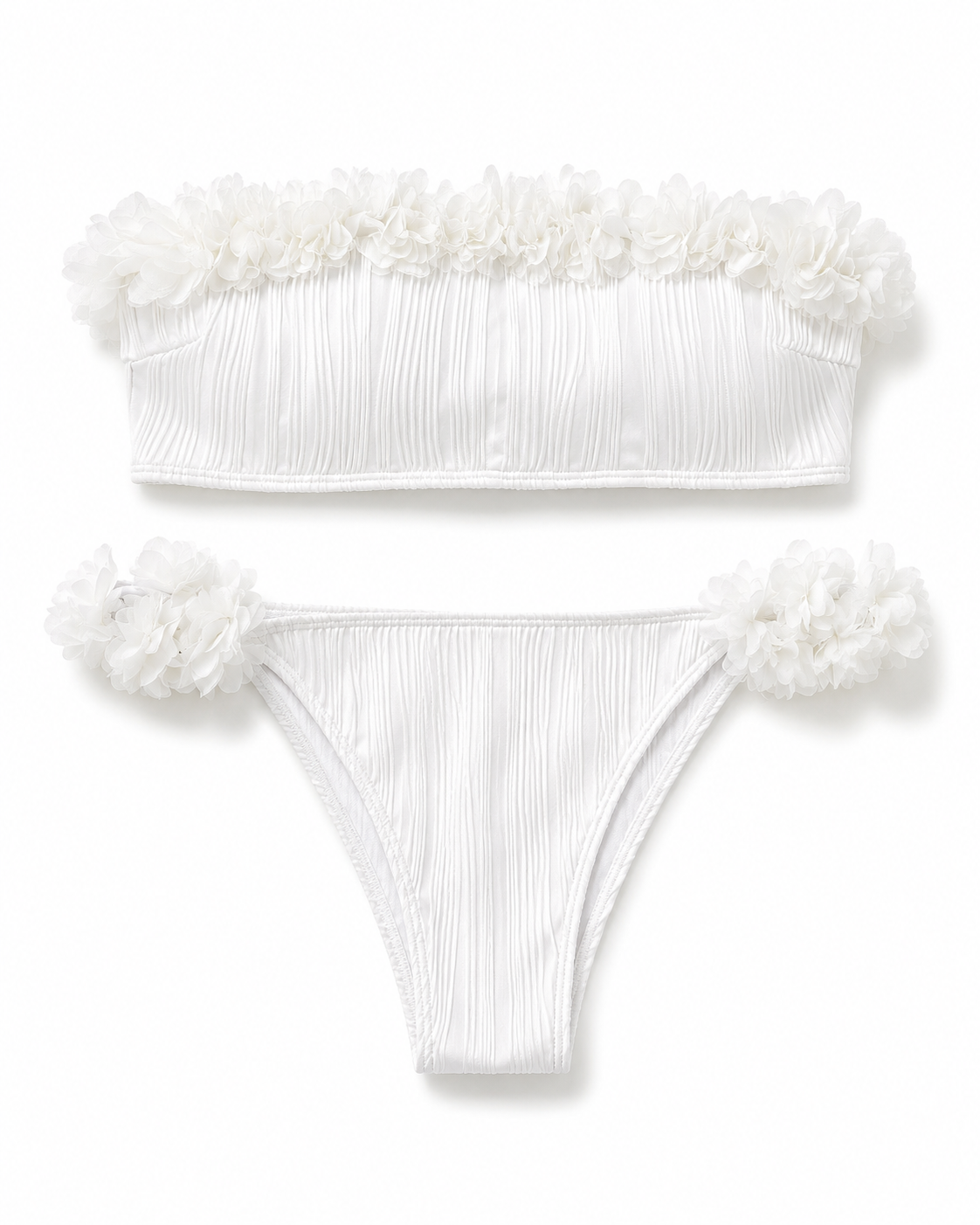 Applique Tie Back Two-Piece Bikini Set