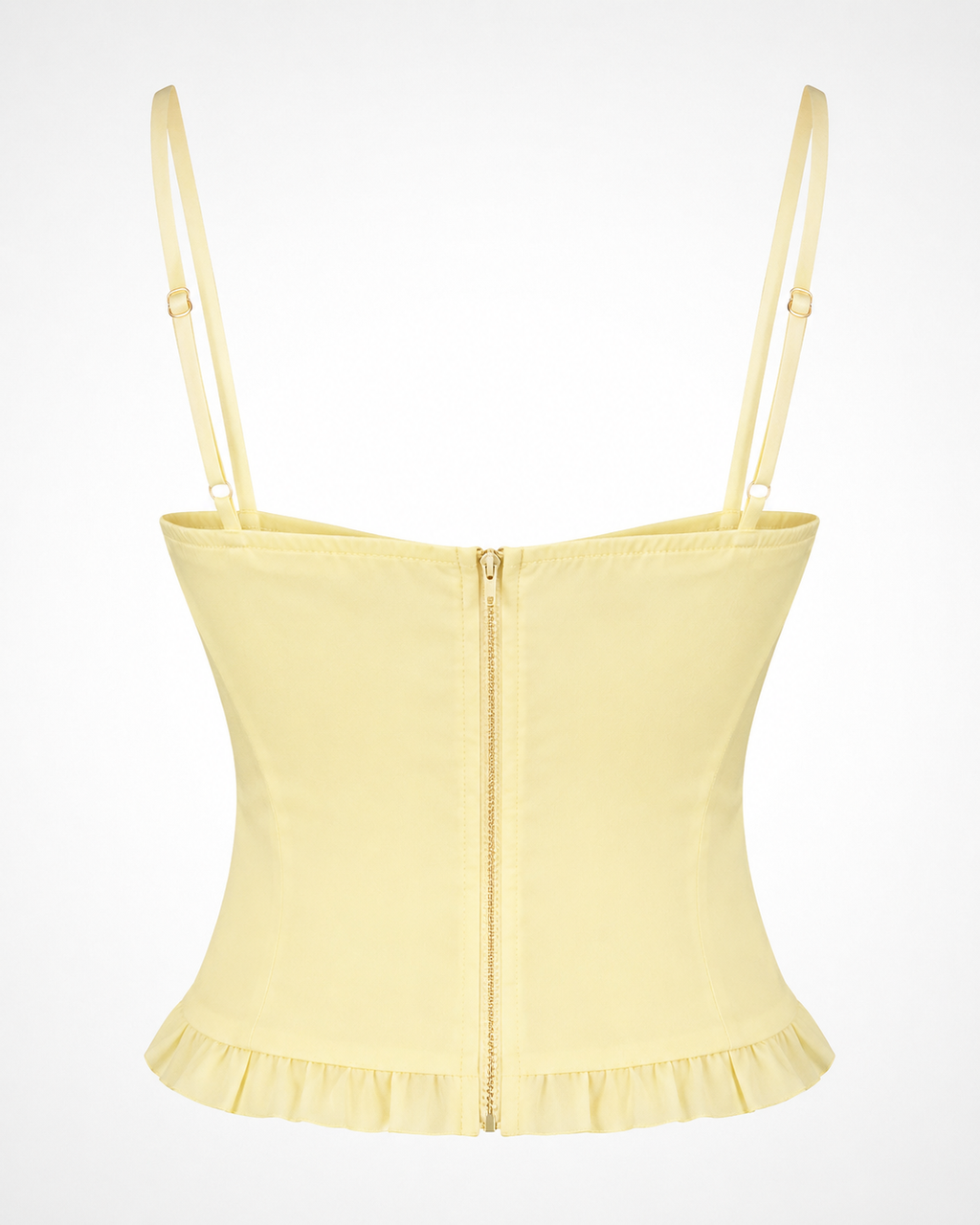 Ruffled Trim Bow Decor Cami Top