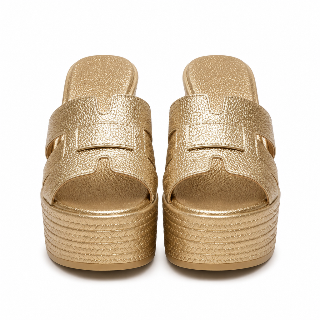 Open Toe Wedge Platform Sandals