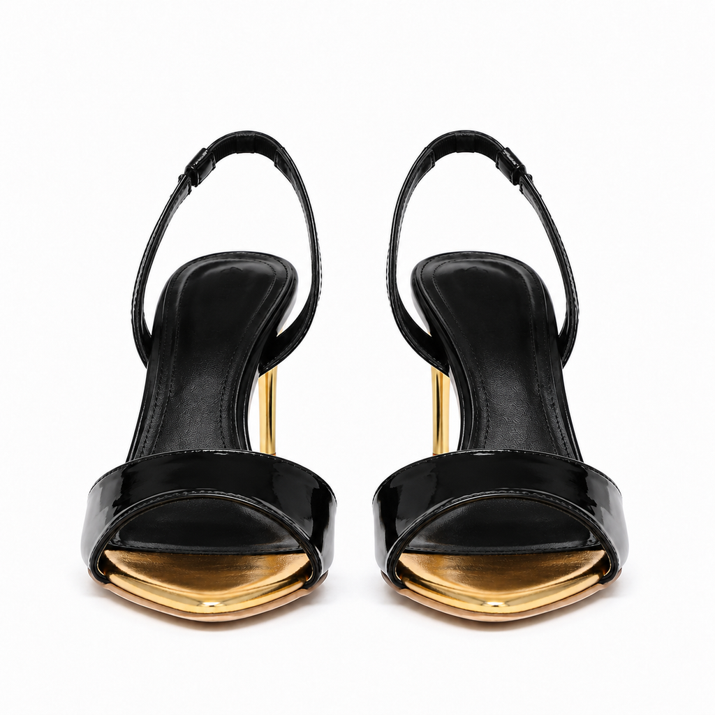 Open Toe Stiletto Sandals