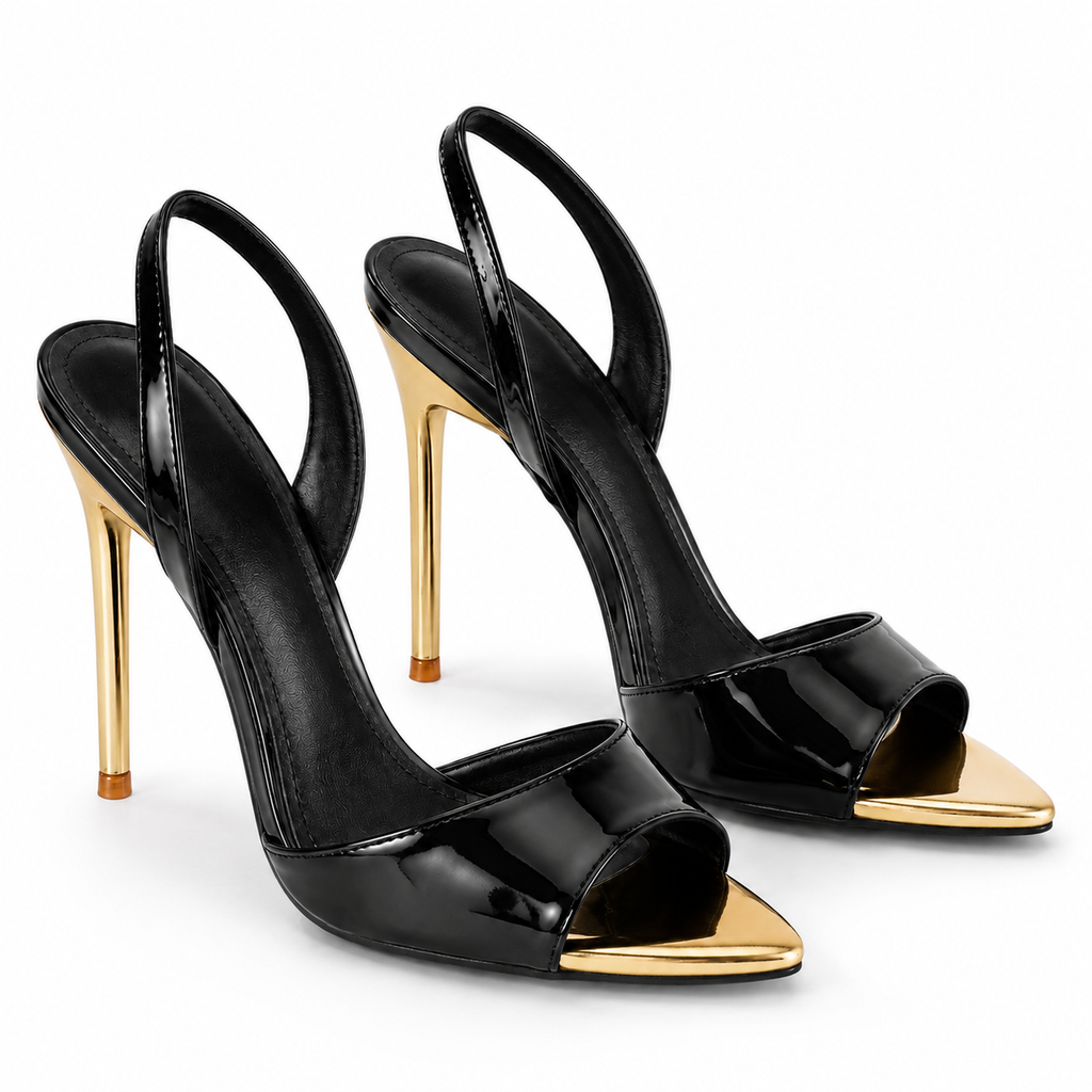 Open Toe Stiletto Sandals