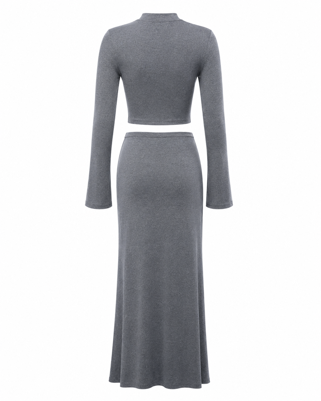 Long Sleeve Top & Drawstring Maxi Skirt Set