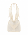 Halter Neck Knitted Cover-Up Dress